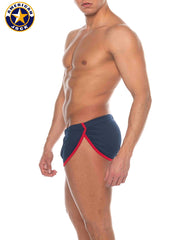 AMERICAN JOCK 8206 Men's Phys Ed Cool Down Short - Navy