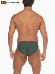Go Softwear 4506 Men's La Palma 'Buns' Bikini Swim - Olive