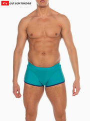 Go Softwear 4541 Men's Seychelles Sq-Cut Swim - Teal