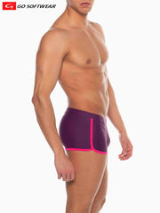 Go Softwear 4541 Men's Seychelles Sq-Cut Swim - Plum