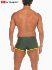 Go Softwear 4541 Men's Seychelles Sq-Cut Swim - Olive