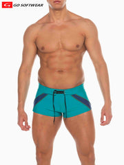 Go Softwear 4547 Men's Zanzibar Square-Cut Swim - Teal