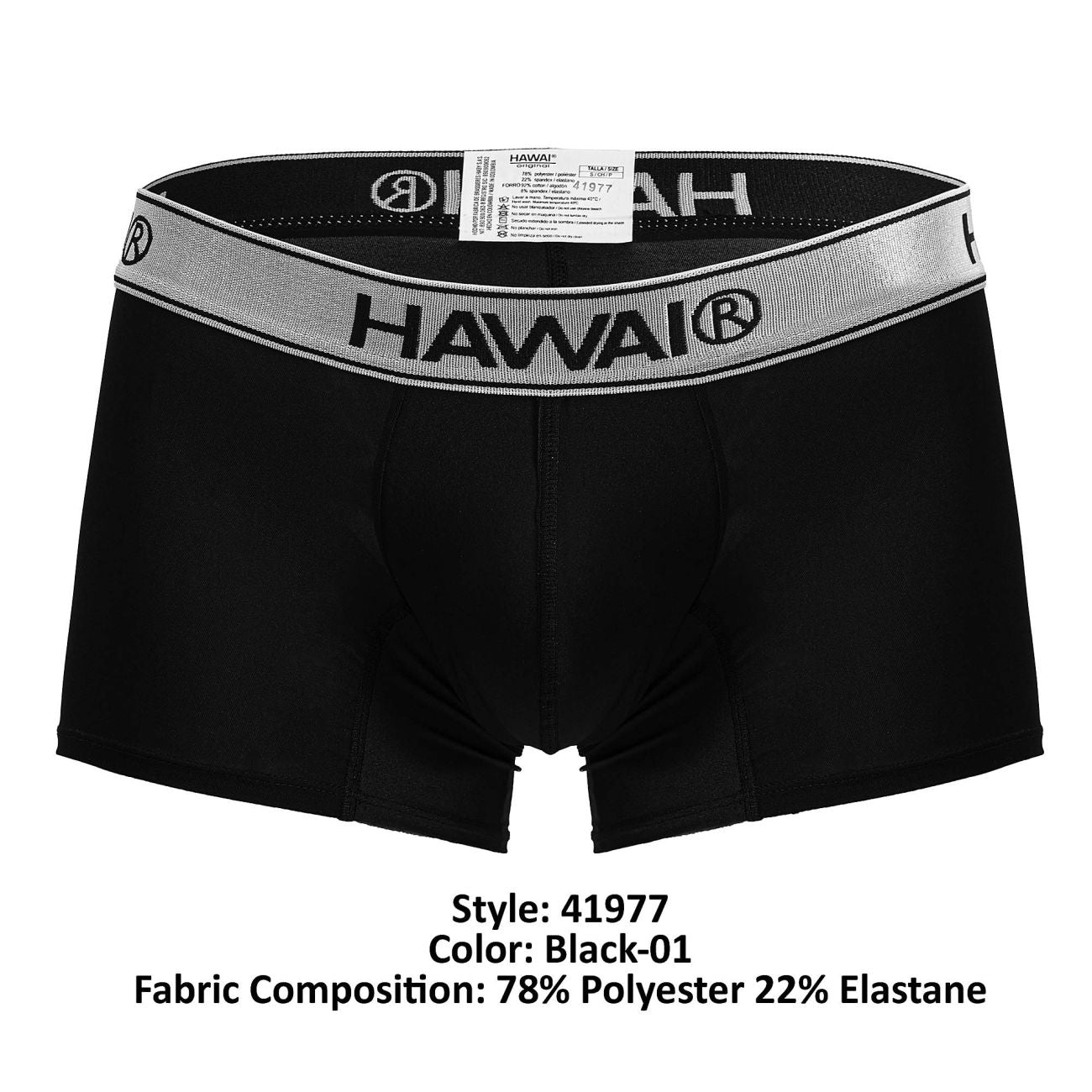 HAWAI 41977 Short en microfibre Couleur Noir-01