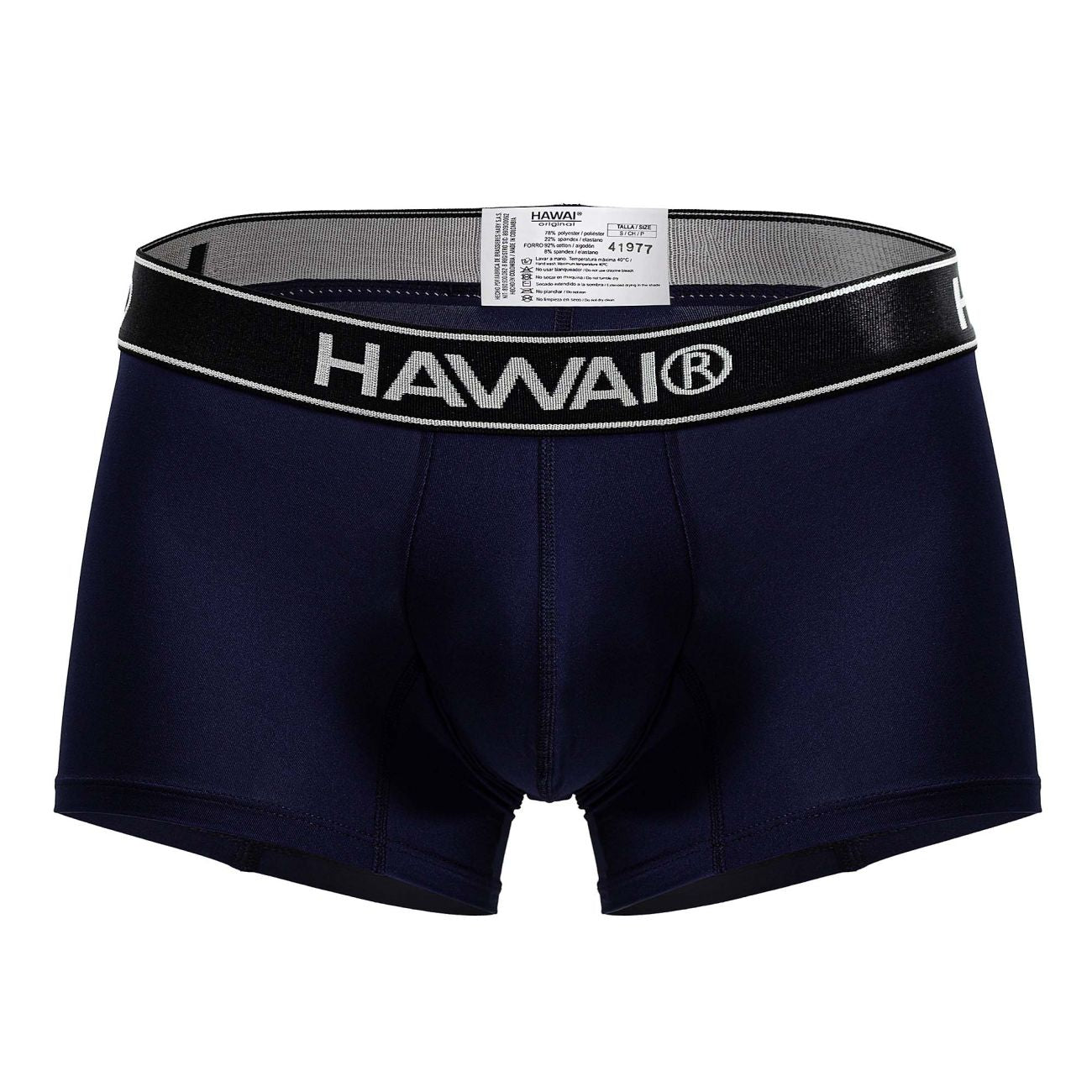 HAWAI 41977 Short de bain en microfibre, couleur bleu foncé-01
