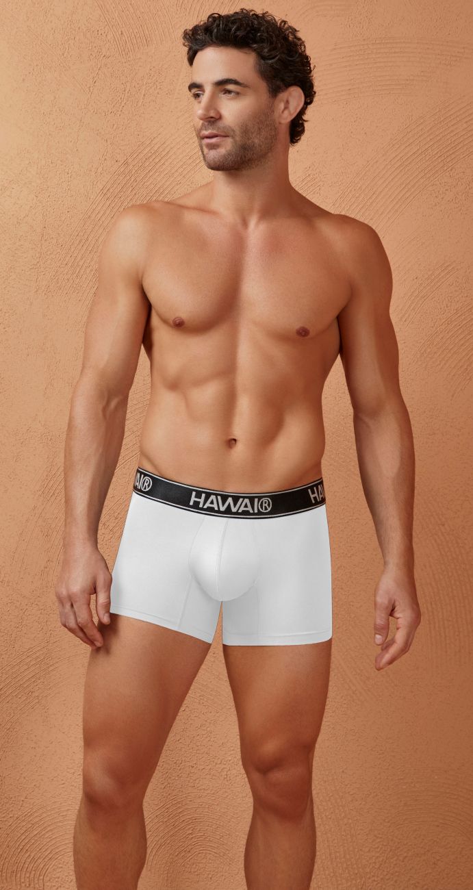 HAWAI 41977 Short en microfibre Couleur Blanc-01