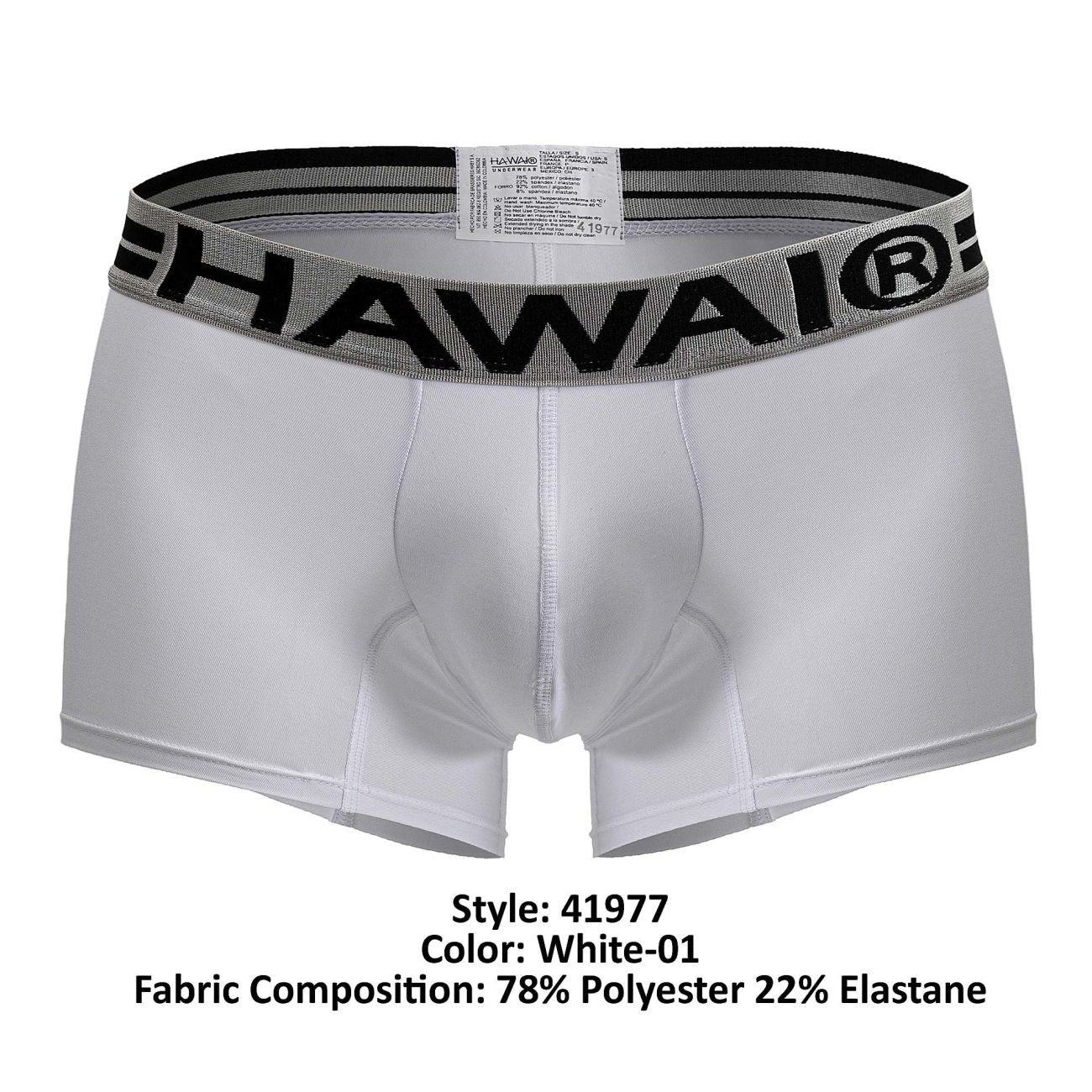 HAWAI 41977 Short en microfibre Couleur Blanc-01