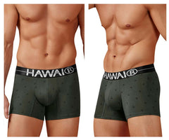 HAWAI 42521 Short de bain en mélange de coton, couleur vert militaire