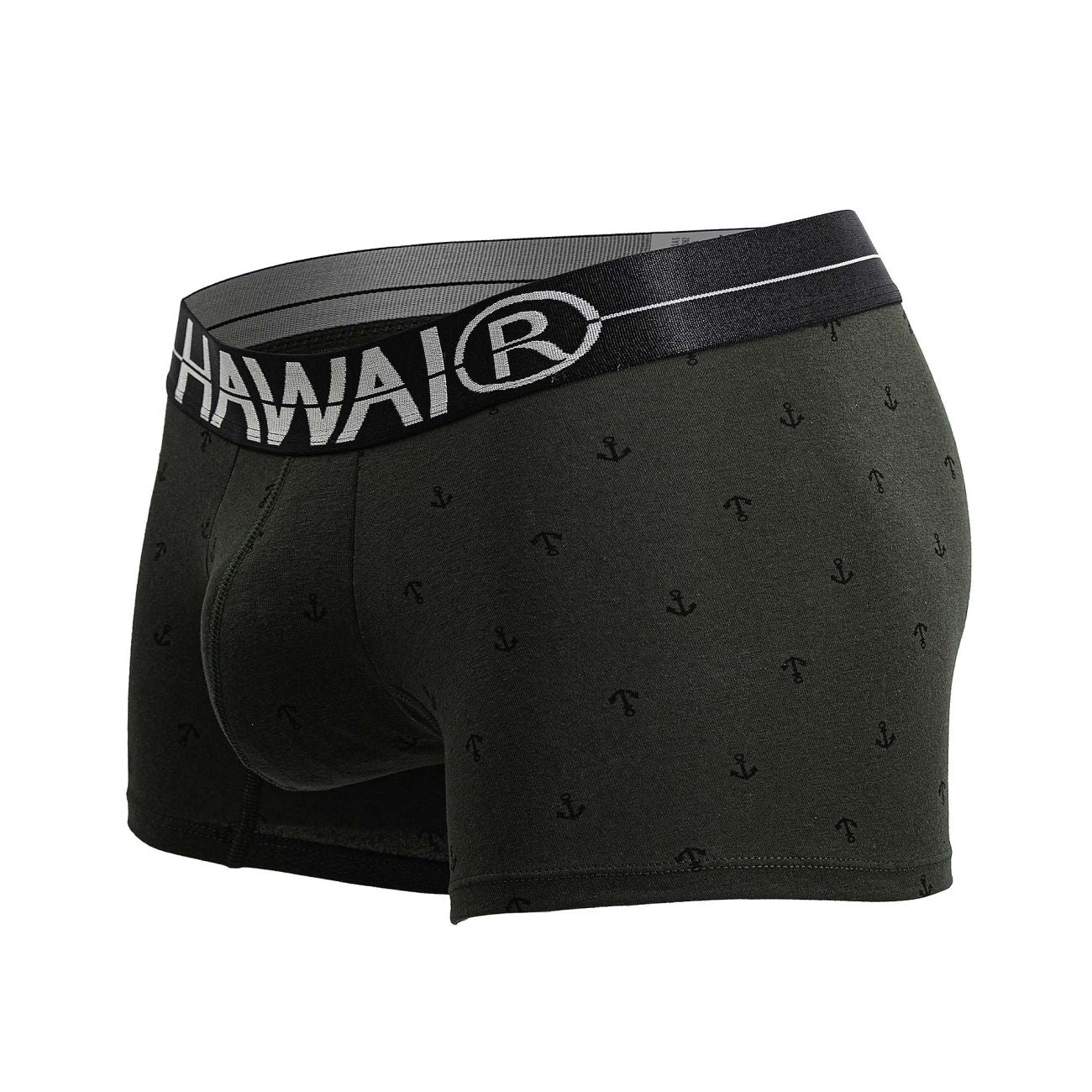 HAWAI 42521 Short de bain en mélange de coton, couleur vert militaire