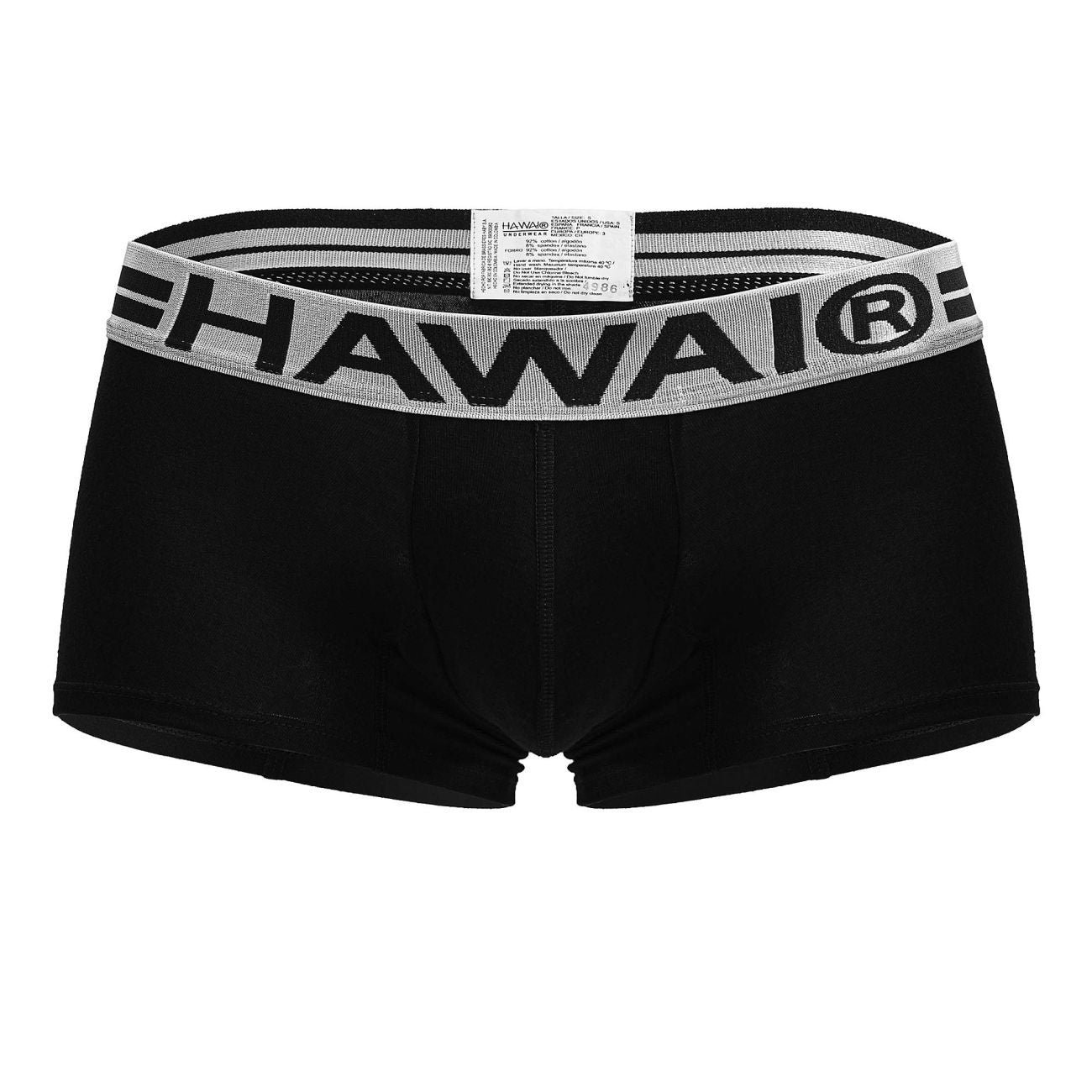 HAWAI 4986 Badehose aus Baumwollmischgewebe, Farbe Schwarz-01