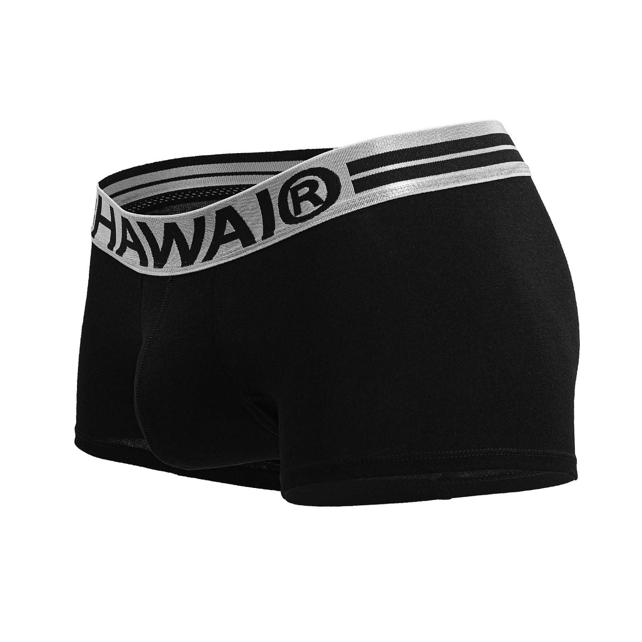 HAWAI 4986 Short de bain en mélange de coton, couleur noir-01