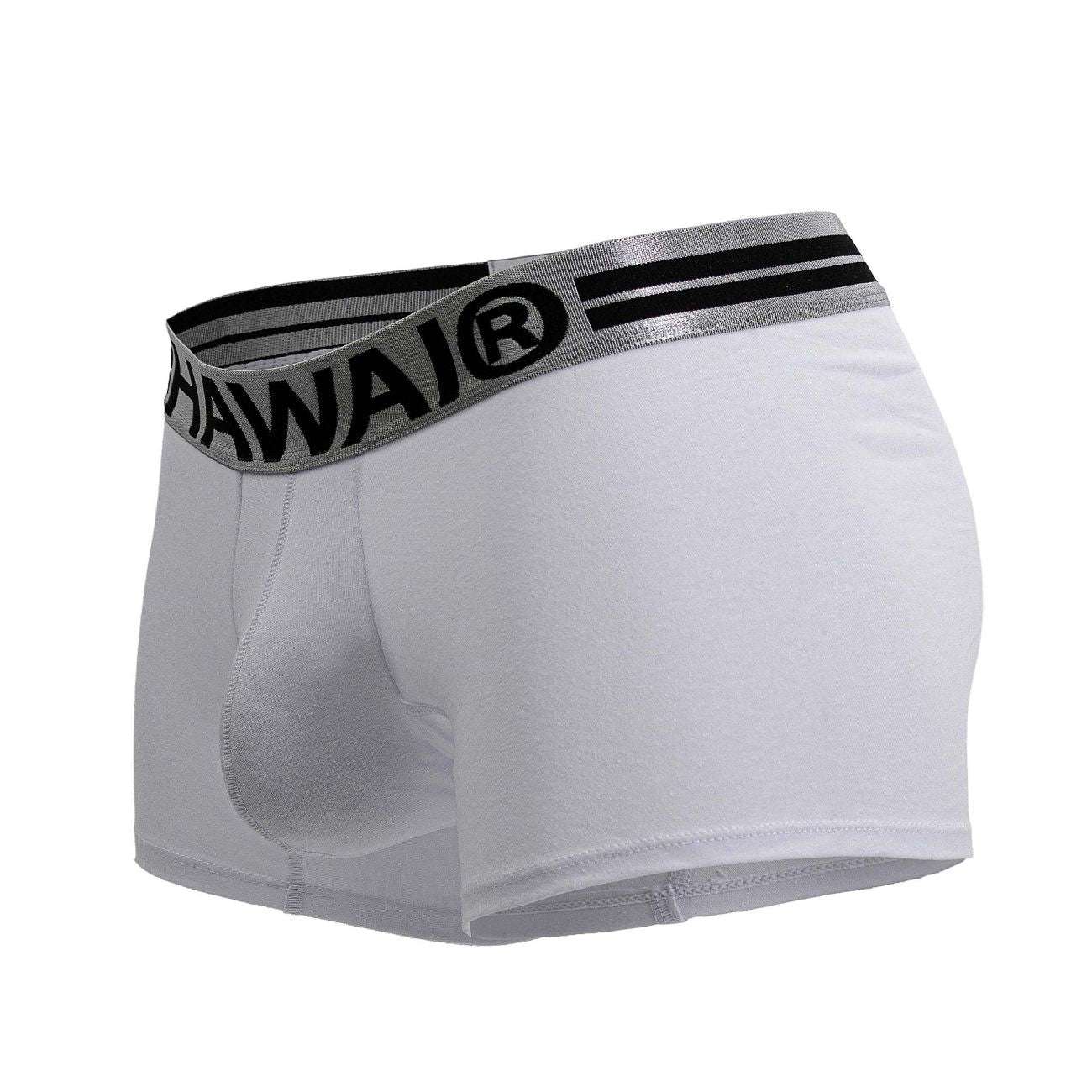 HAWAI 4986 Short de bain en mélange de coton, couleur blanc-01