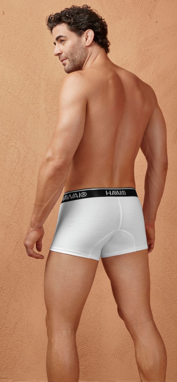 HAWAI 4986 Cotton blend Trunks Color White-01