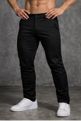Jed North Herren Hybrid-Sporthose - Schwarz