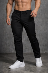 Jed North Herren Hybrid-Sporthose - Schwarz