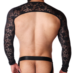 Illusion Black Harness back view by Gigo Underwear