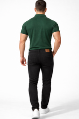 Jed North Herren-Passform-Stretchhose - Schwarz
