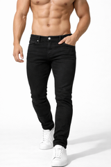 Jed North Herren-Passform-Stretchhose - Schwarz