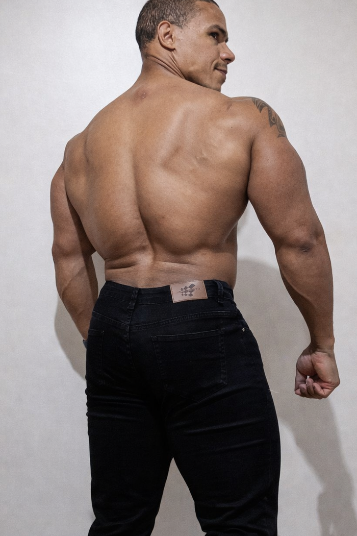 Jed North Herren-Passform-Stretchhose - Schwarz