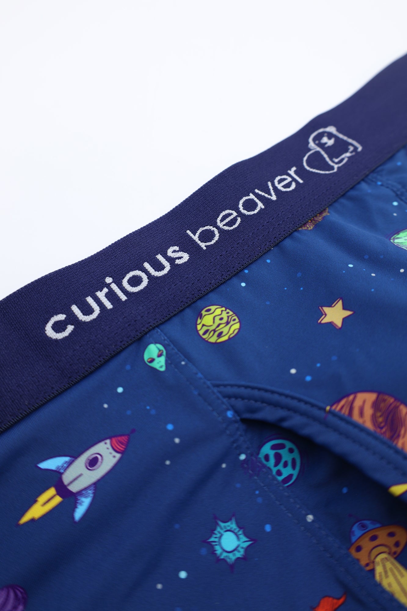 Curious Beaver Men's Boxer Briefs - Galaxy