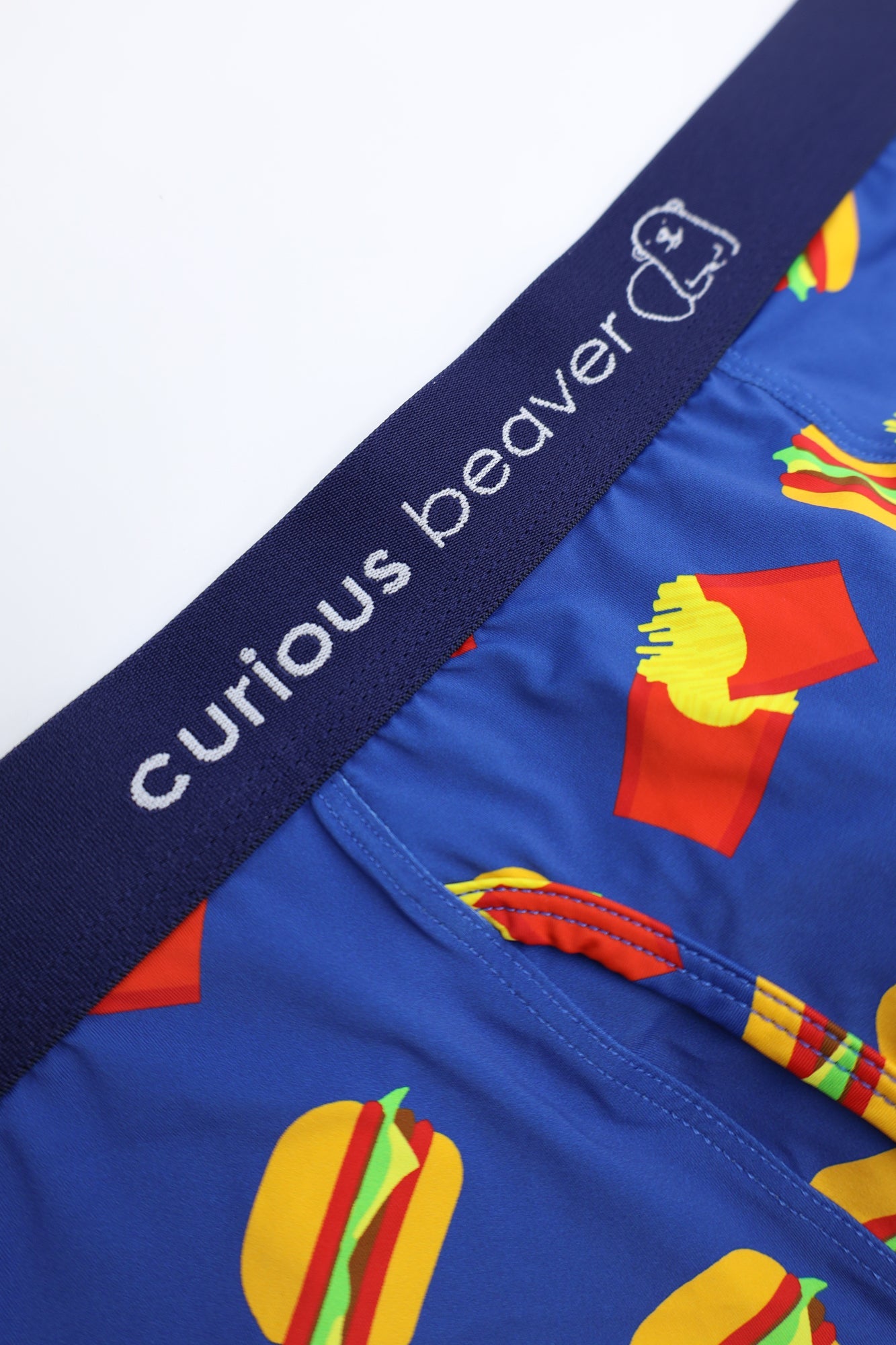 Curious Beaver Men's Boxer Briefs - Burgers