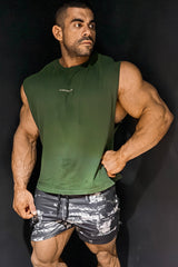 Jed North Herren Box Cut Muscle-Shirt - Waldgrün