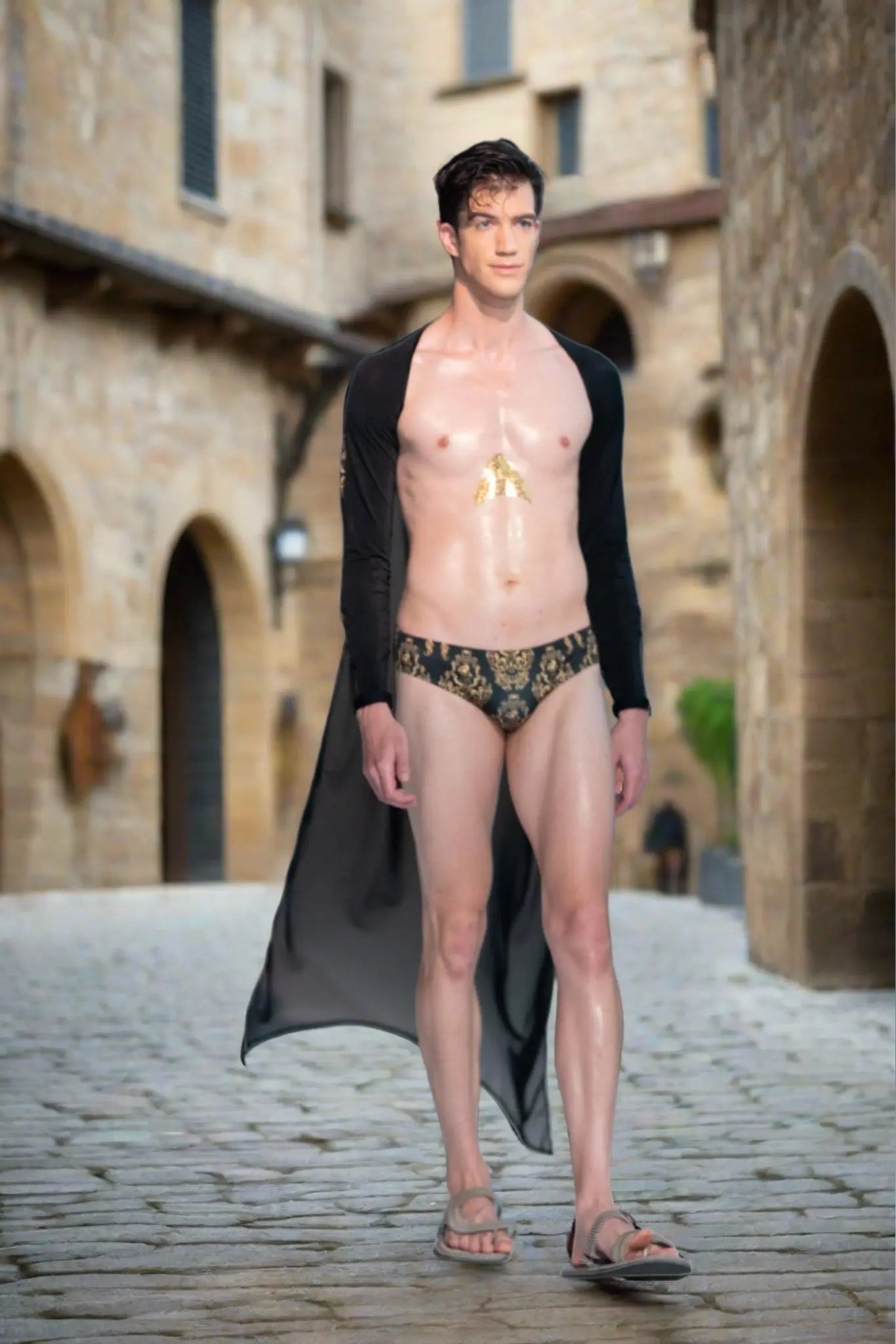 Maris Equi Gold Barock Herren-Badehose