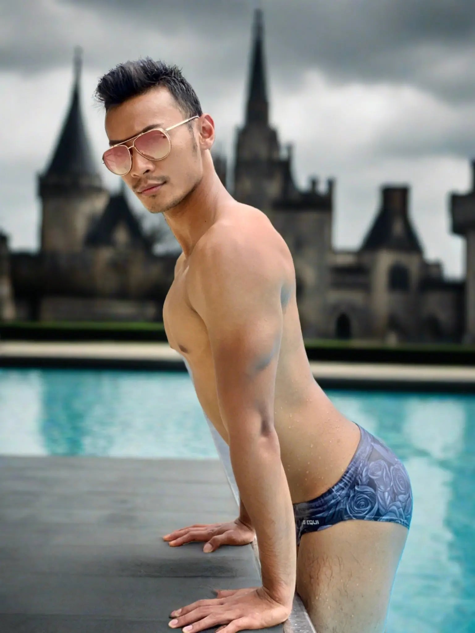 Maris Equi Black Rose Herren-Badehose