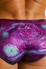 JJ Malibu Men's Wet-N-Wild Swim Briefs - Spooky Night