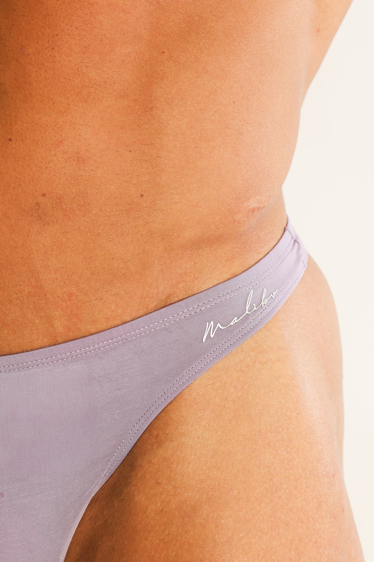 JJ Malibu Herren Premium Modal Scrunch-Back Tanga - Dusty Lavender