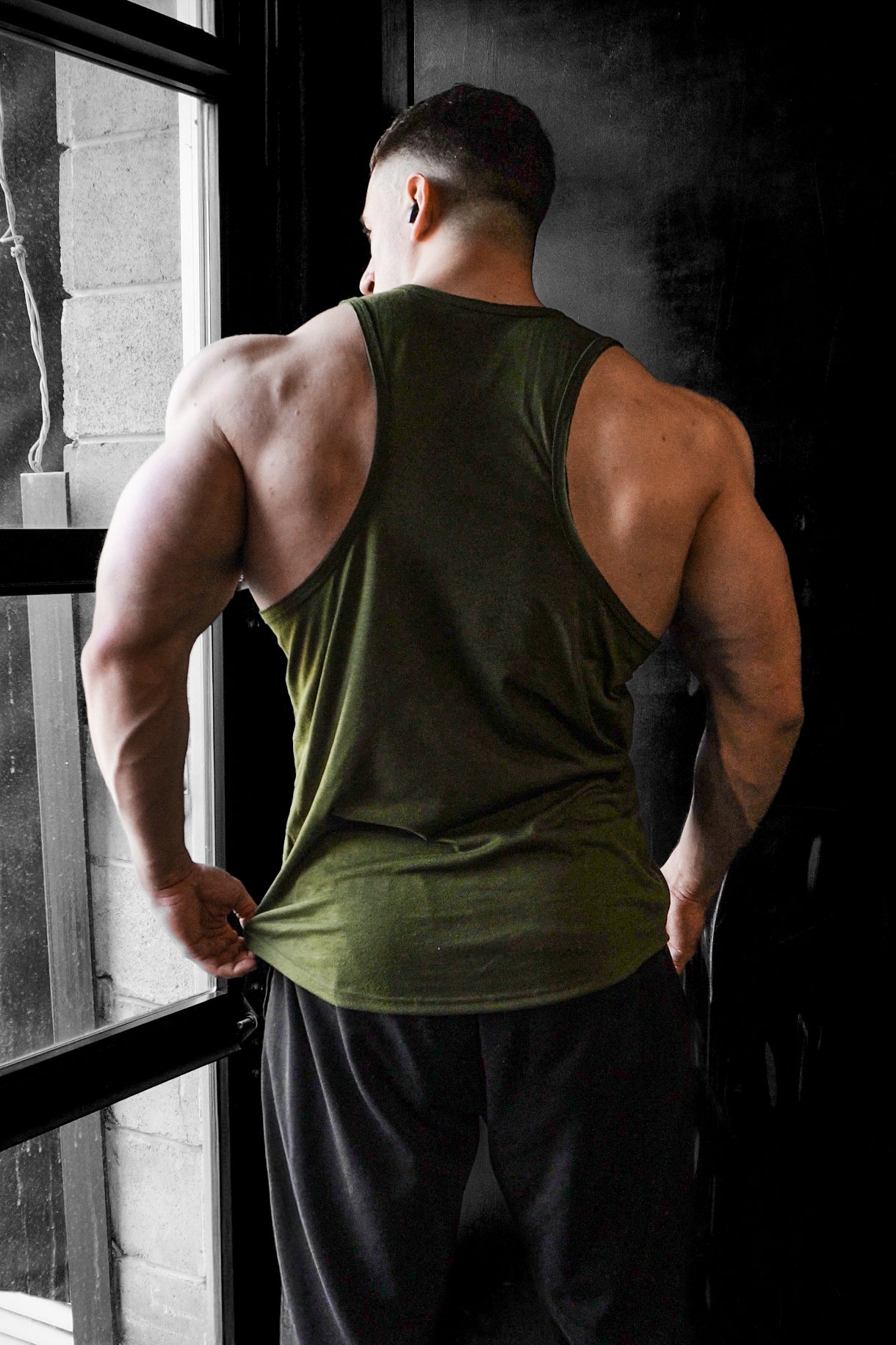 Jed North Herren Vital Raw-Hem Tank Top 2.0 - Grün