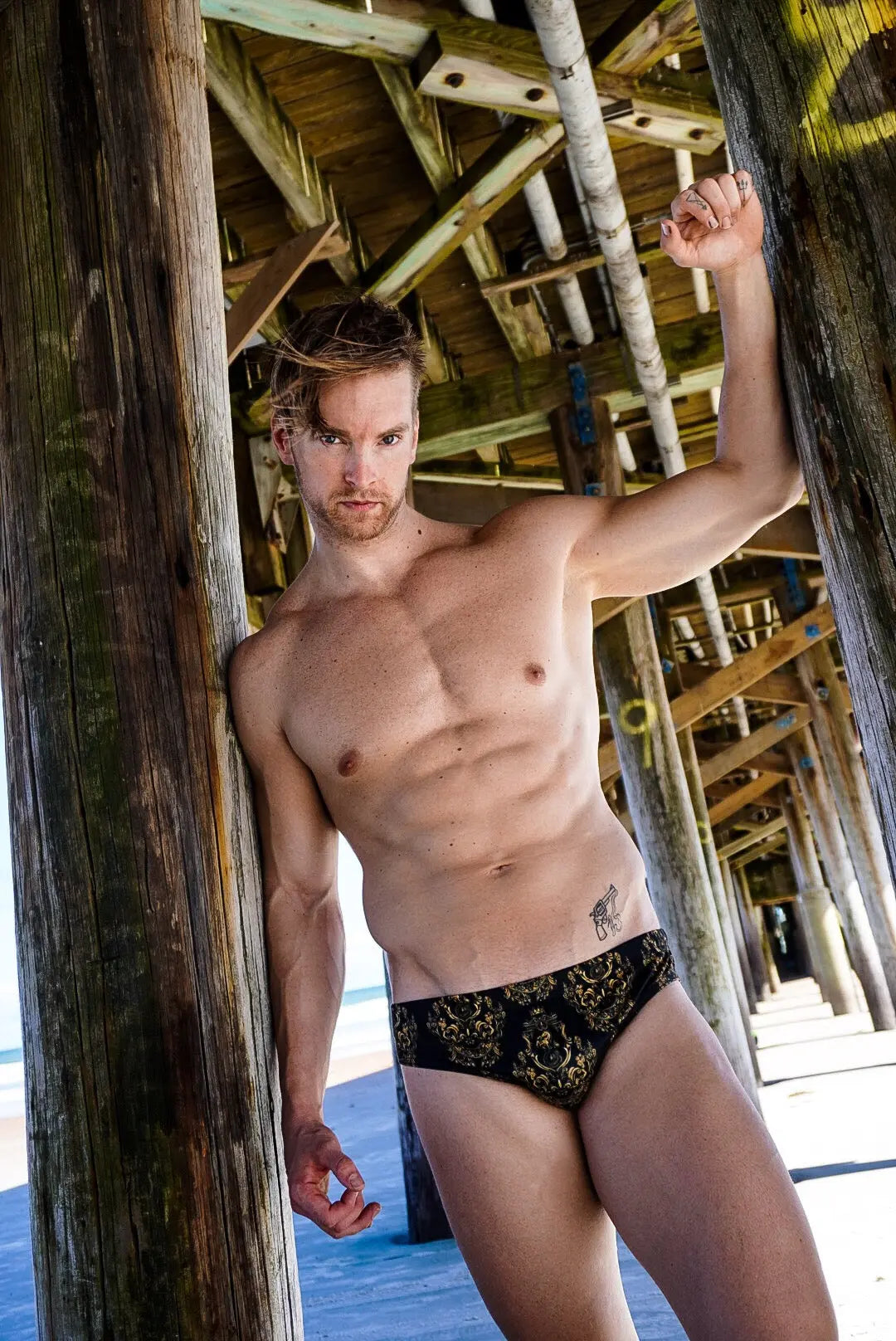 Maris Equi Gold Barock Herren-Badehose