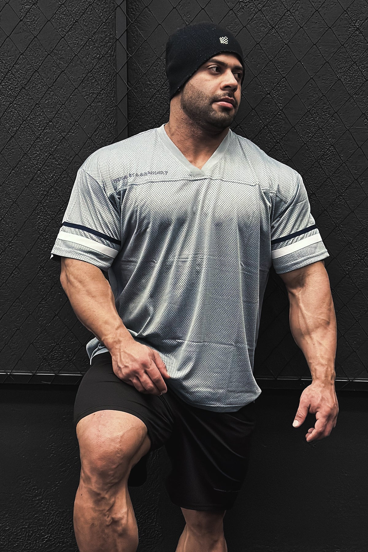 Maillot à col en V Jed North Warrior pour homme - Gris