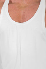 Jed North Herren Classic Bodybuilding Racerback Stringer - Cremeweiß