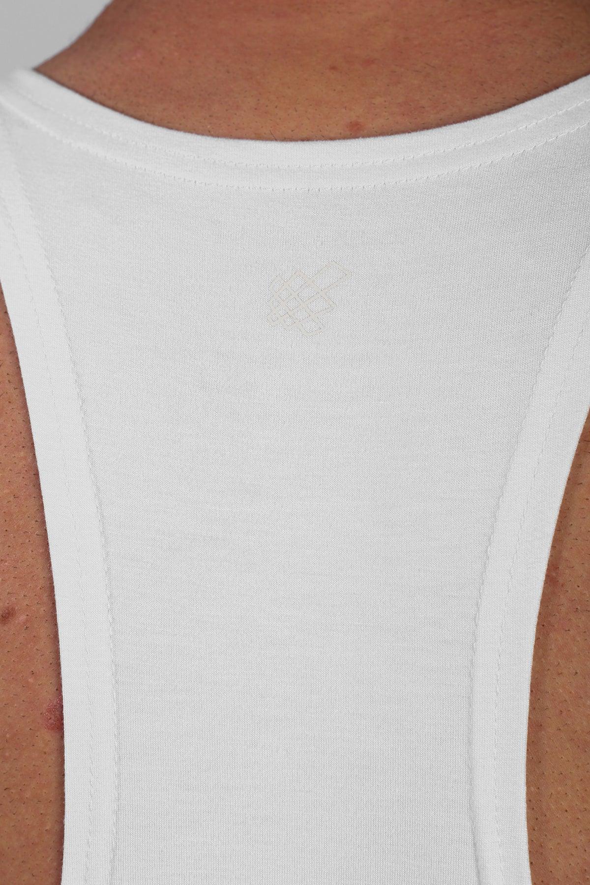 Jed North Herren Classic Bodybuilding Racerback Stringer - Cremeweiß