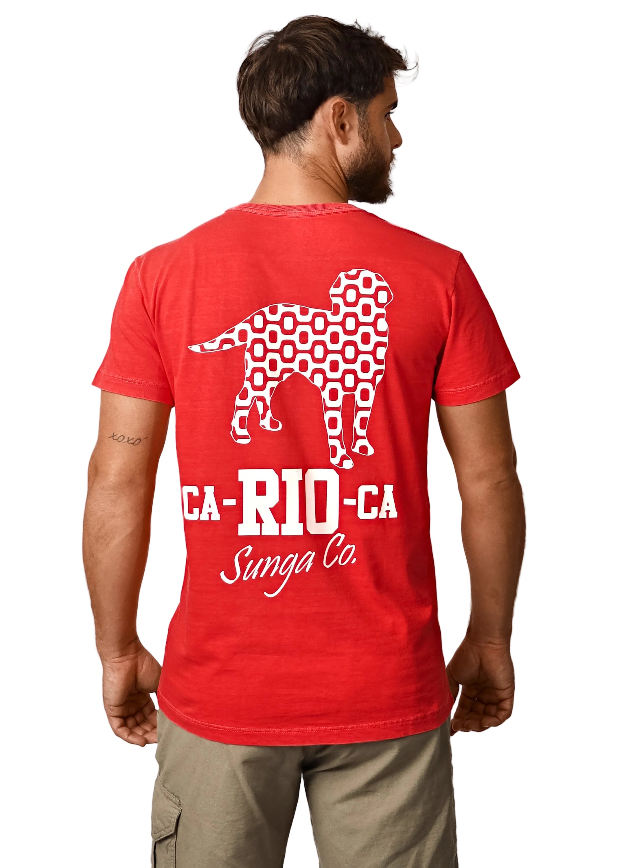 CA-RIO-CA Logo Red Tees – Herren-T-Shirt
