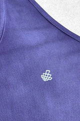 Jed North Herren schnelltrocknendes Bodybuilding-Workout-Stringer-Tanktop - Dusted Violet