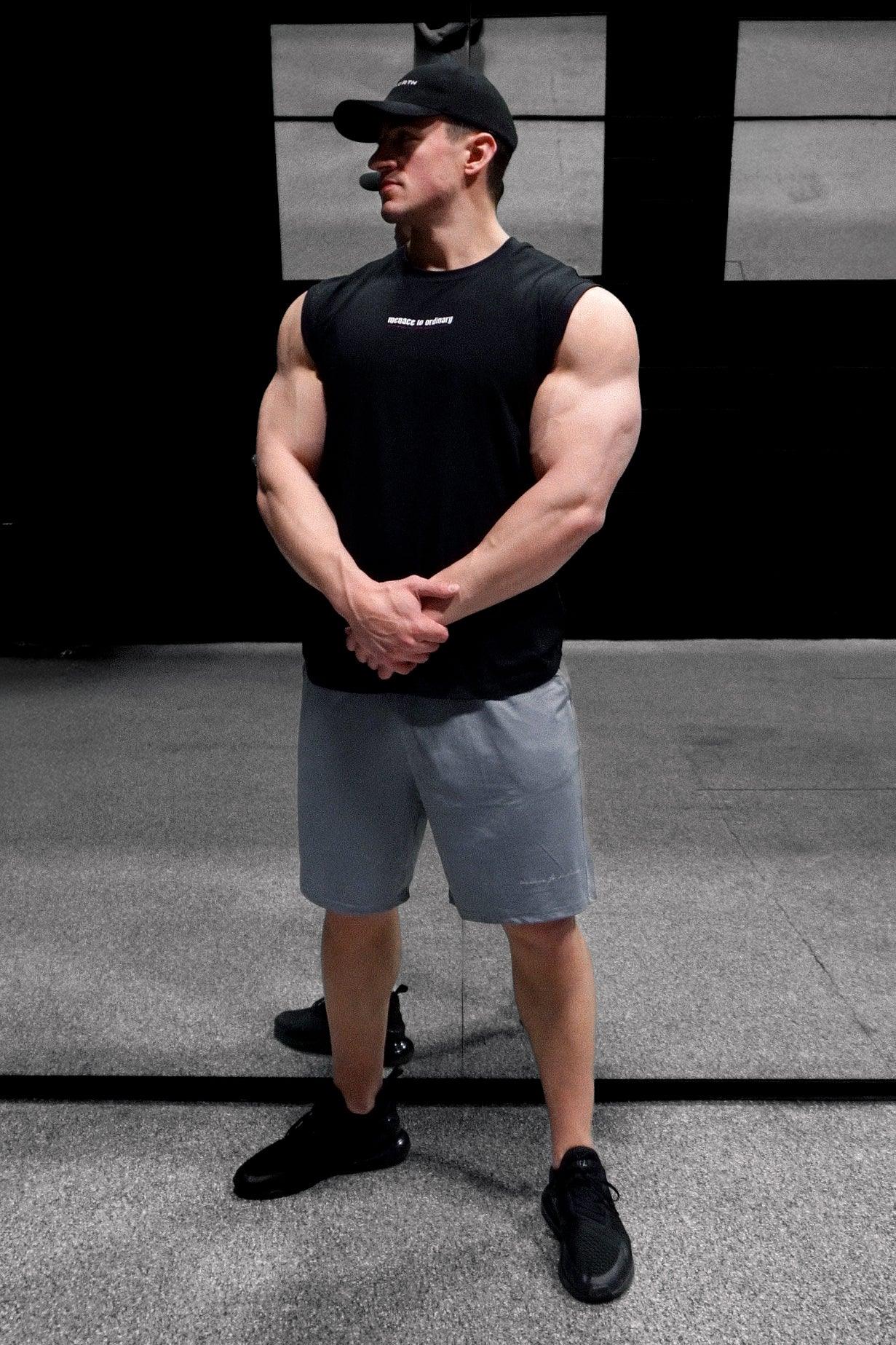 Jed North Herren ärmelloses Muskel-Shirt - Schwarz