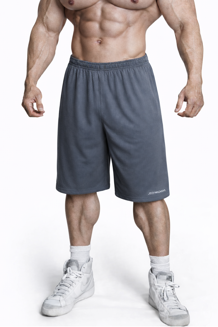 Jed North Men's Athletic Mesh Basketball Shorts - Storm Gray
