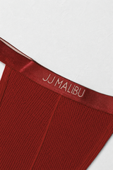 JJ Malibu Men's Now-or-Never Mesh Thong - Cherry
