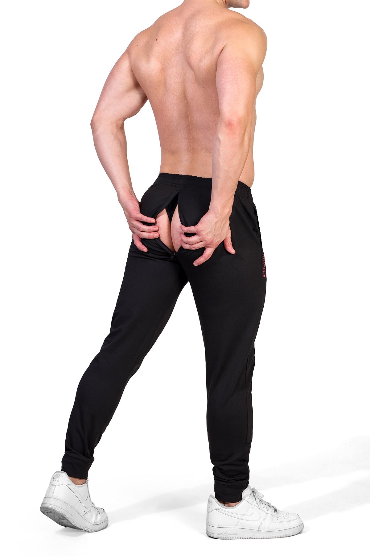 JJ Malibu Herren Peek-A-Boo Jogginghose - Schwarz