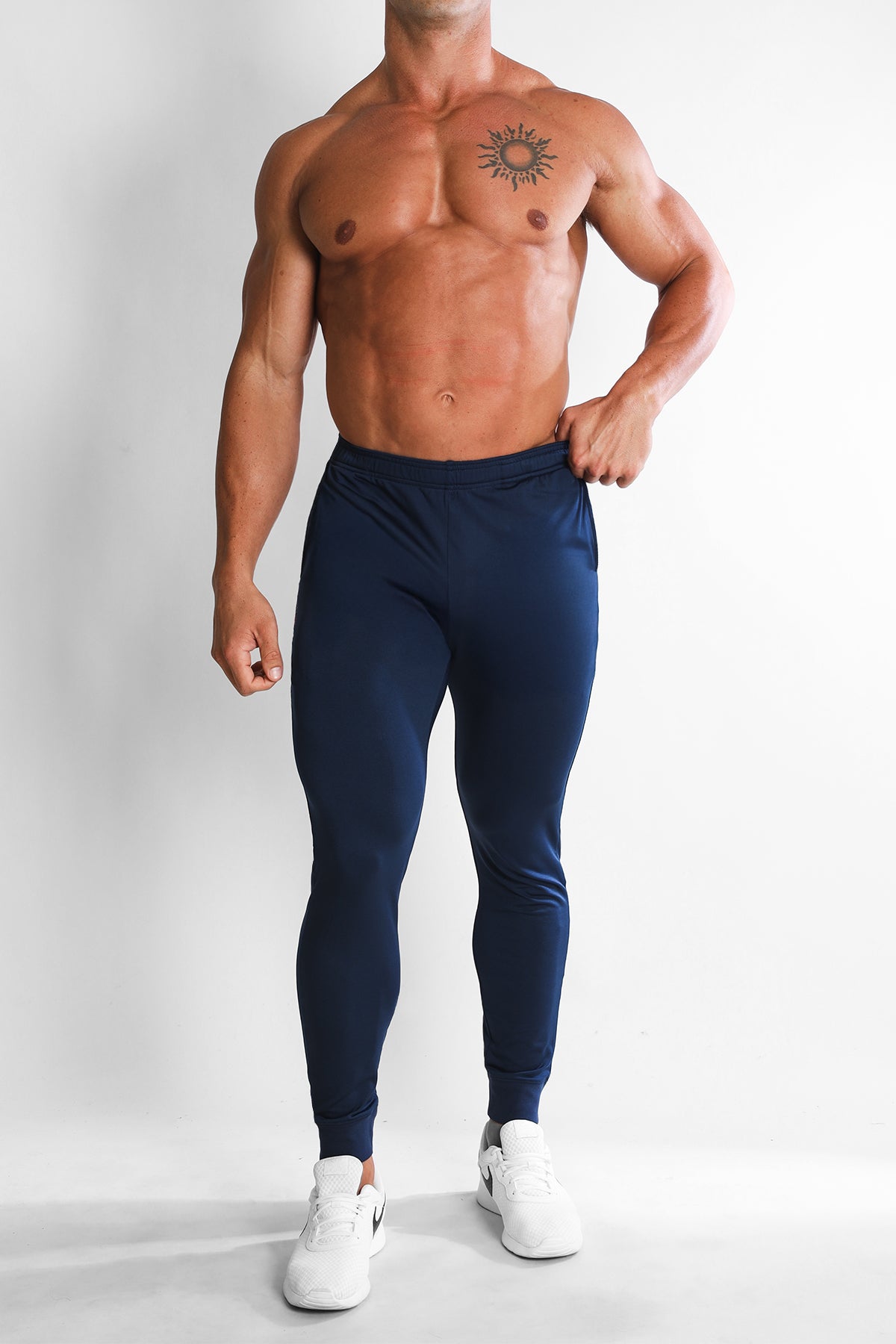 JJ Malibu Herren Peek-A-Boo Jogginghose - Marineblau