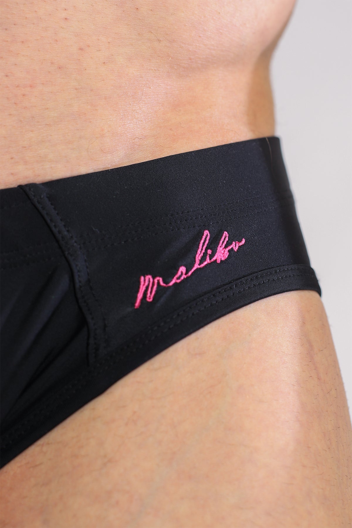 JJ Malibu Men's Unzip Me Swim Briefs - Black