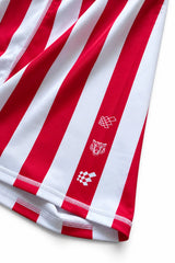 Jed North Men's Retro Bodybuilding Shorts - Red & White