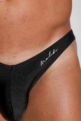 JJ Malibu Men's Dynamic Classic Scrunch-Butt Brief - Jet Black