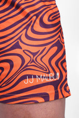 JJ Malibu Men's Quick-Dry Mesh Shorts - Groovy Orange