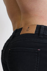 JJ Malibu Herren Cheeky Summer 2,5" Jeans-Shorts - Schwarz