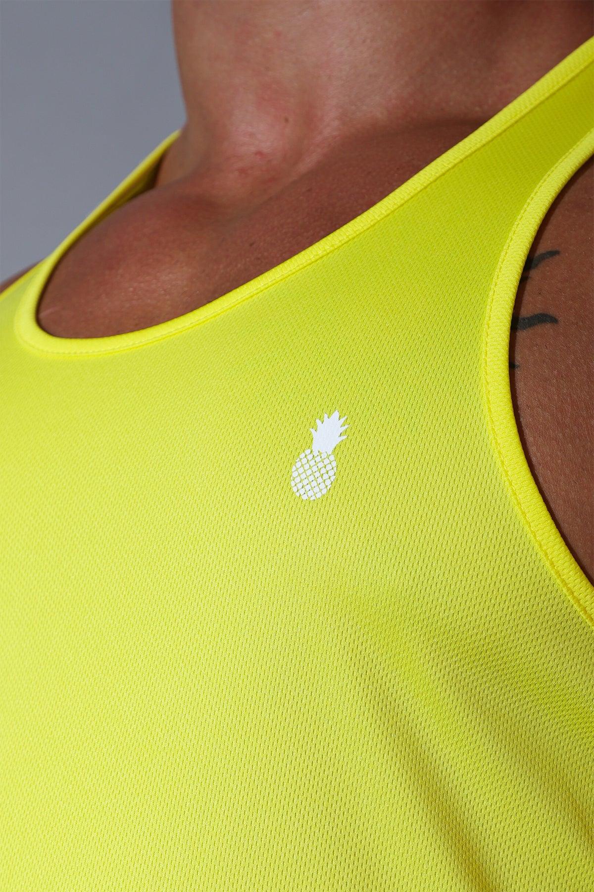 JJ Malibu Herren JJ Cool-Dry Gym Stringer - Zitronengelb