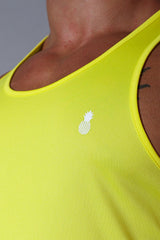 JJ Malibu Herren JJ Cool-Dry Gym Stringer - Zitronengelb