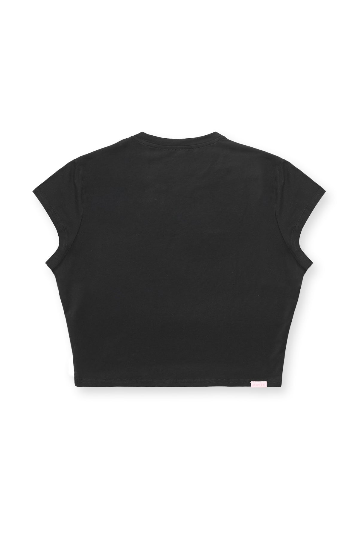 JJ Malibu Herren Muscle-Fit Crop-T-Shirt mit halben Ärmeln – Schwarz