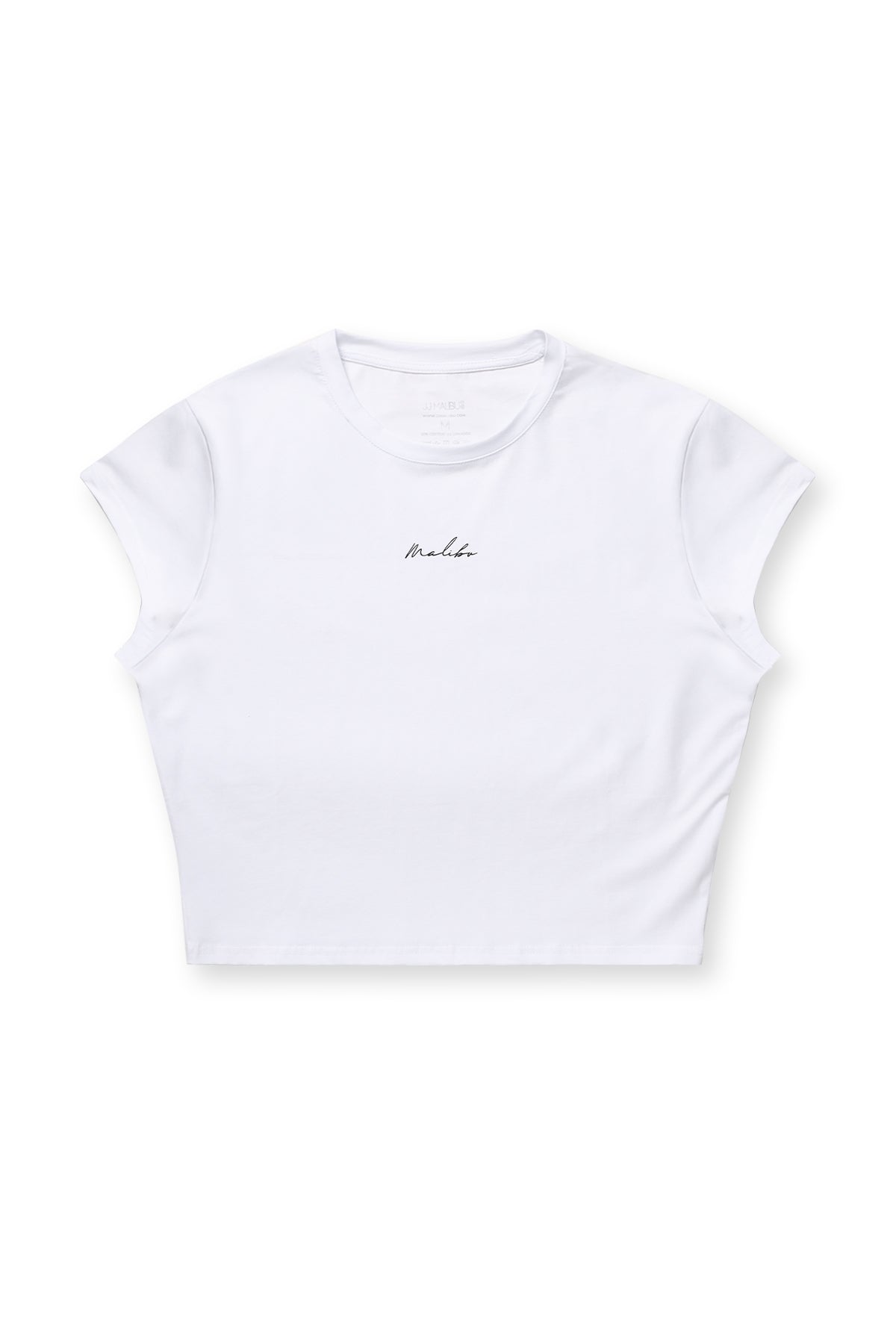 T-shirt court à manches mi-longues coupe ajustée pour homme JJ Malibu - Blanc